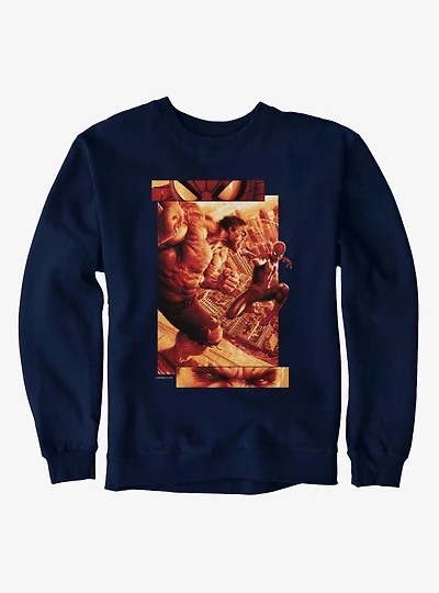 Marvel Spider-Man Brand New Day Stare Down On City Overlook Sweatshirt