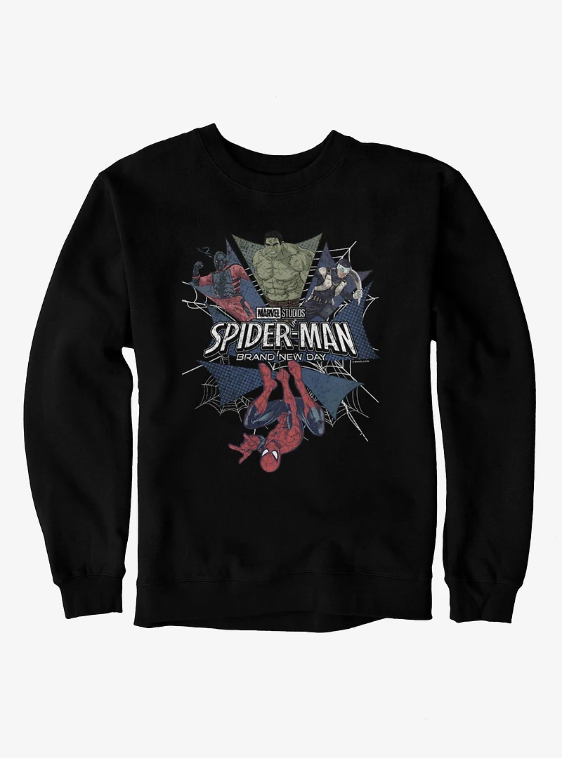 Marvel Spider-Man Brand New Day Web Of Enemies Tarantula Boomerang Hulk Sweatshirt