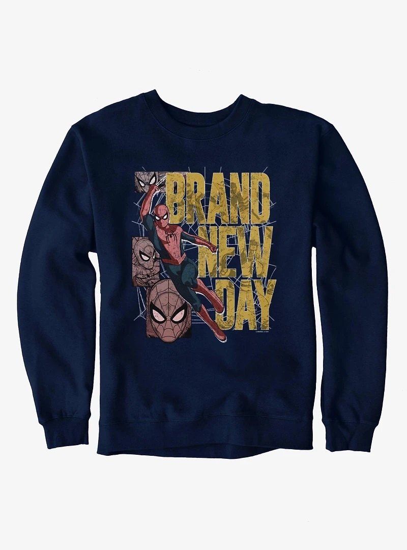 Marvel Spider-Man Brand New Day Swinging Panel Sweatshirt