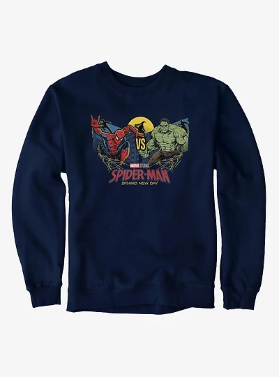 Marvel Spider-Man Brand New Day Vs Hulk Moonlit Fight Sweatshirt