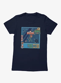 Marvel Spider-Man Brand New Day 8-Bit Map Game Radar Womens T-Shirt