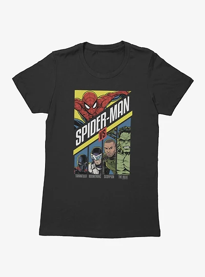 Marvel Spider-Man Brand New Day Vs Tarantula Boomerang Scorpion Hulk Womens T-Shirt