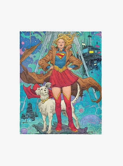DC Comics Supergirl Pose 46x60" Silk Touch Throw Blanket