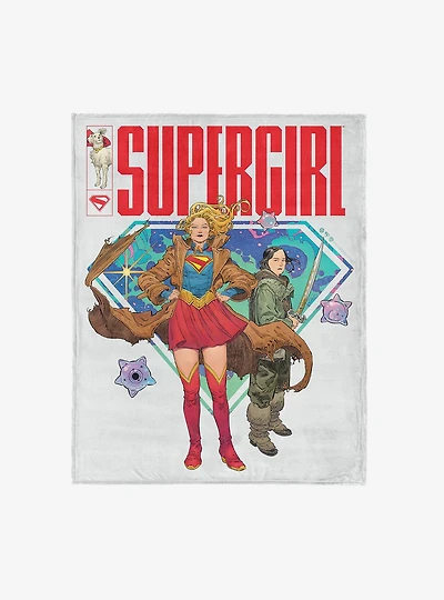 DC Comics Supergirl Save the Day 46x60" Silk Touch Throw Blanket