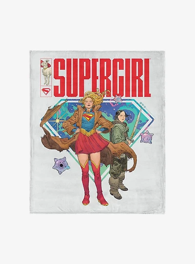 DC Comics Supergirl Save the Day 50x60" Silk Touch Throw Blanket