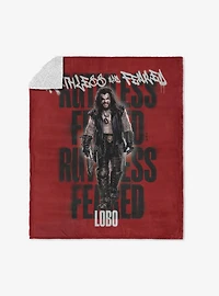 DC Comics Supergirl Ruthless and Fearless Silk Touch Sherpa Throw Blanket