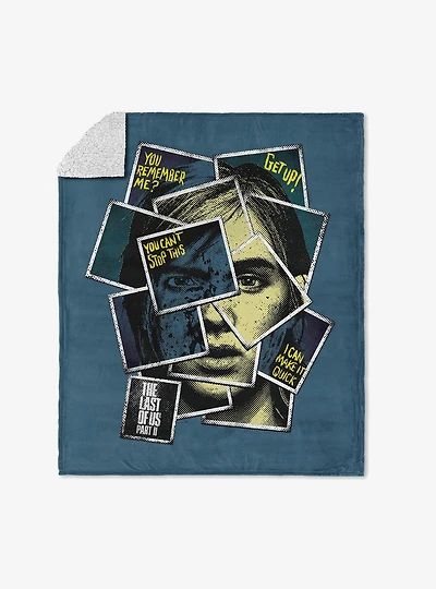 The Last of Us Remember Me Silk Touch Sherpa Throw Blanket