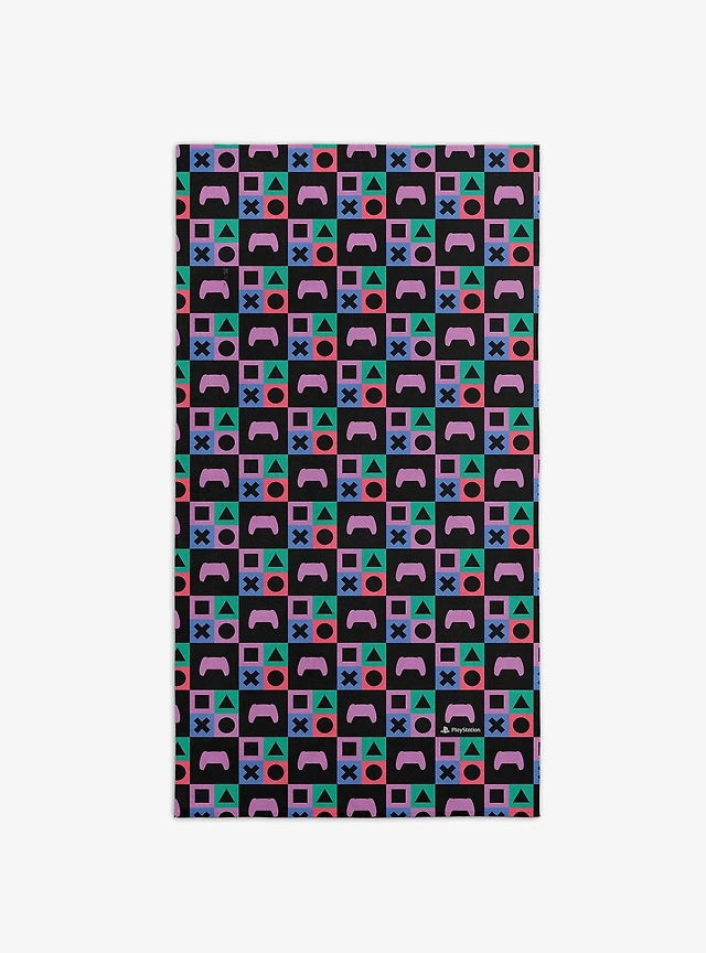 PlayStation Controller Pattern Beach Towel