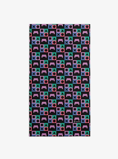 PlayStation Controller Pattern Beach Towel