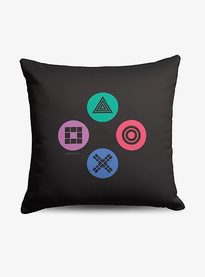 PlayStation Buttons Throw Pillow