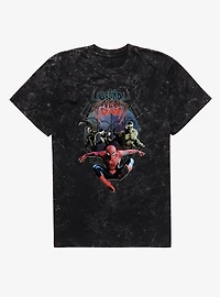 Marvel Spider-Man Brand New Day World Of Villans Chase Mineral Wash T-Shirt