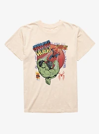 Marvel Spider-Man Brand New Day Mayhem Manhattan Slingshot Kick Mineral Wash T-Shirt