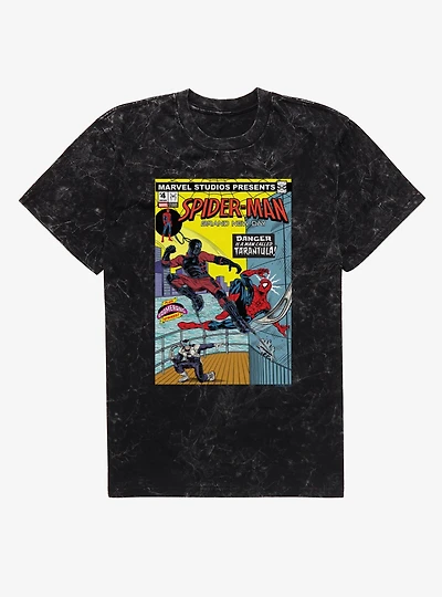 Marvel Spider-Man Brand New Day Danger A Man Called Tarantula Comic Cover Mineral Wash T-Shirt