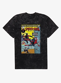 Marvel Spider-Man Brand New Day Danger A Man Called Tarantula Comic Cover Mineral Wash T-Shirt