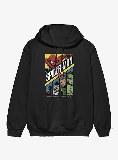 Marvel Spider-Man Brand New Day Vs Tarantula Boomerang Scorpion Hulk Hoodie