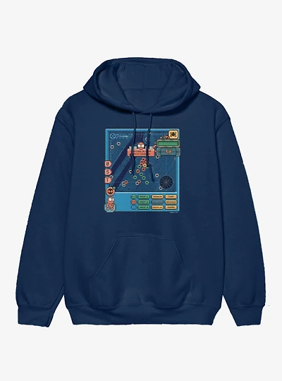 Marvel Spider-Man Brand New Day 8-Bit Map Game Radar Hoodie