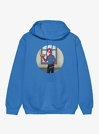 Marvel Spider-Man Brand New Day Studded Sweats Spidey With Pizza Hoodie