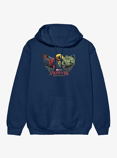 Marvel Spider-Man Brand New Day Vs Hulk Moonlit Fight Hoodie