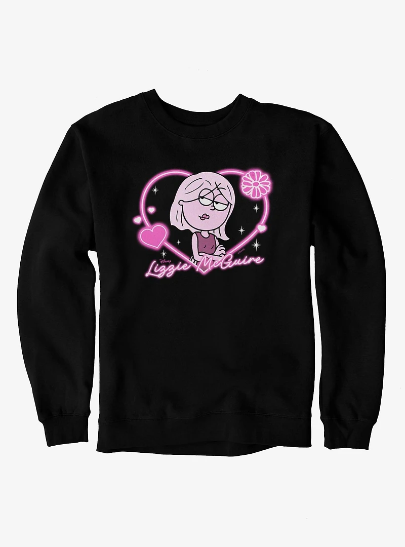 Disney Lizzie McGuire Pink Heart For Sweatshirt