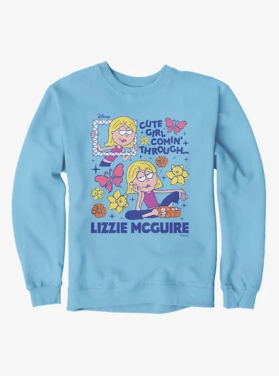 Disney Lizzie McGuire Cute Girl Coming Through Frame Sweatshirt
