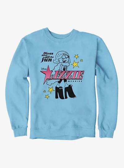 Disney Lizzie McGuire Divas Have Fun Outlined Sweatshirt