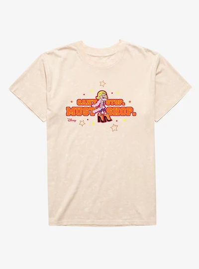 Disney Lizzie McGuire Can't Stop Must Shop Mineral Wash T-Shirt