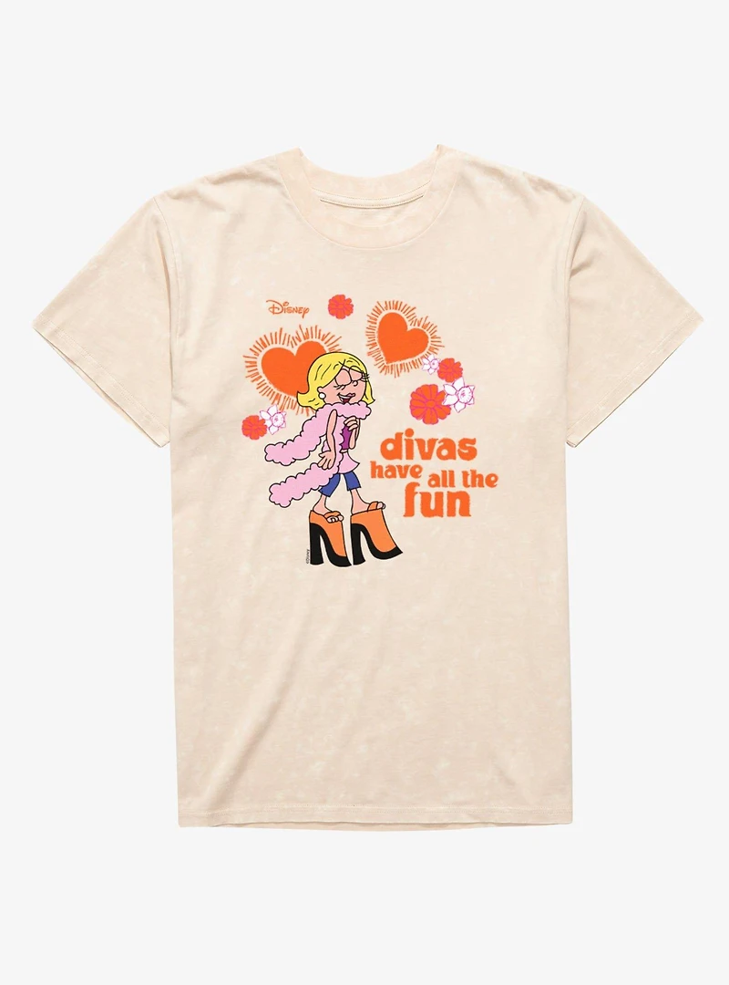 Disney Lizzie McGuire Divas Have All The Fun Mineral Wash T-Shirt