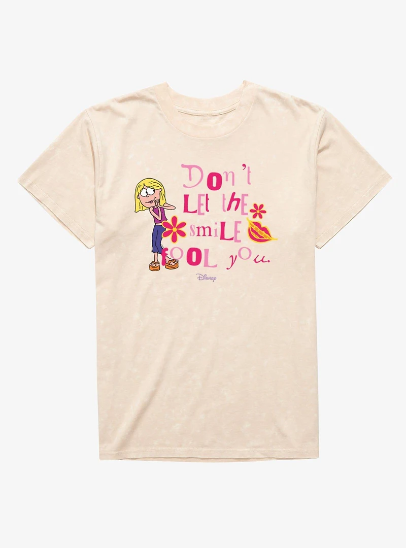 Disney Lizzie McGuire Don't Let The Smile Fool You Mineral Wash T-Shirt