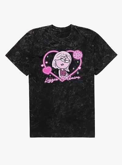 Disney Lizzie McGuire Pink Heart For Mineral Wash T-Shirt