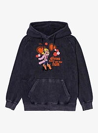 Disney Lizzie McGuire Divas Have All The Fun Vintage Mineral Washed Hoodie