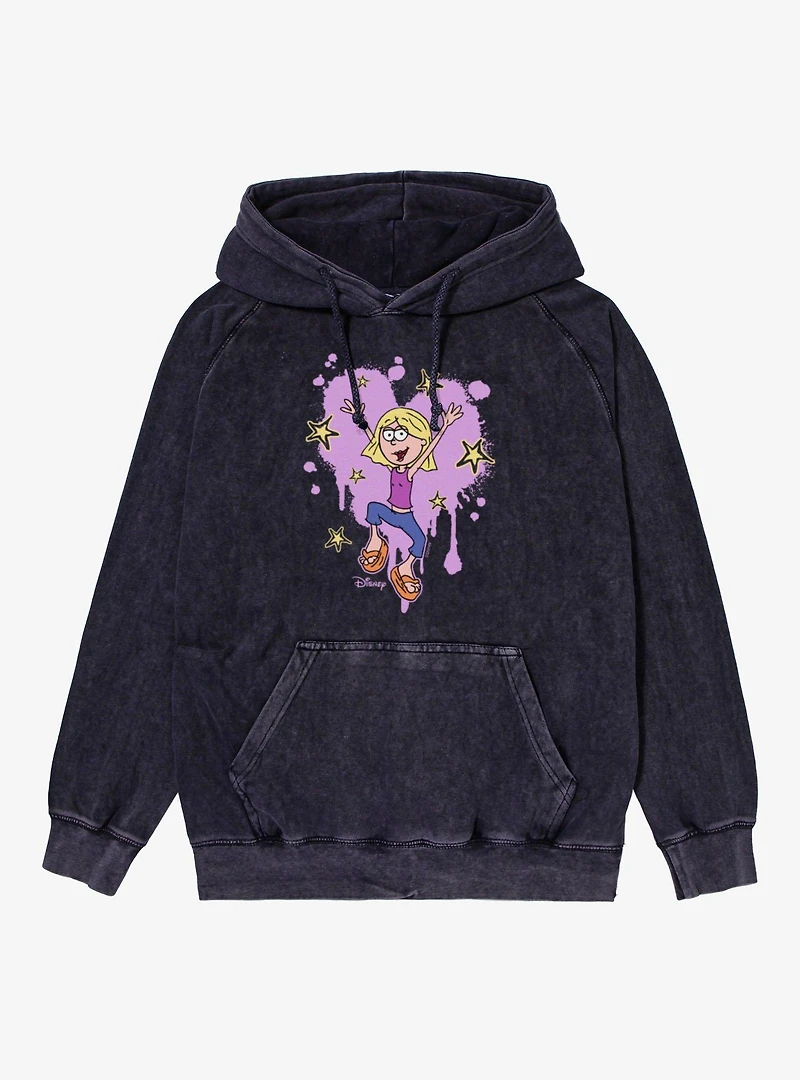 Disney Lizzie McGuire Stars And Heart Jump Vintage Mineral Washed Hoodie