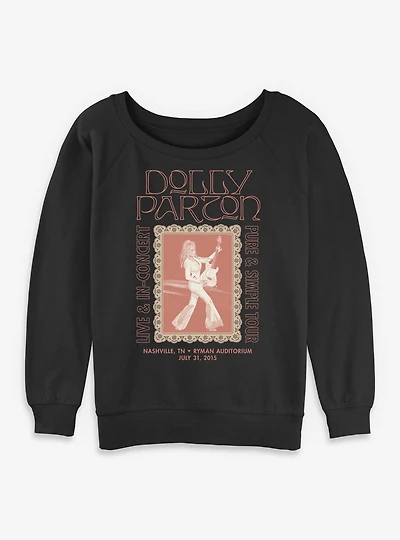 Dolly Parton Live Concert Womens Slouchy Sweatshirt