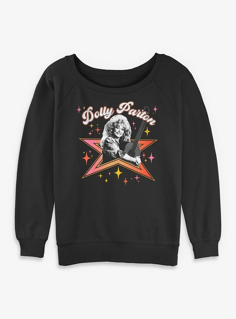 Dolly Parton Star Womens Slouchy Sweatshirt