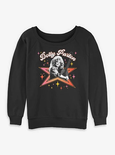Dolly Parton Star Womens Slouchy Sweatshirt