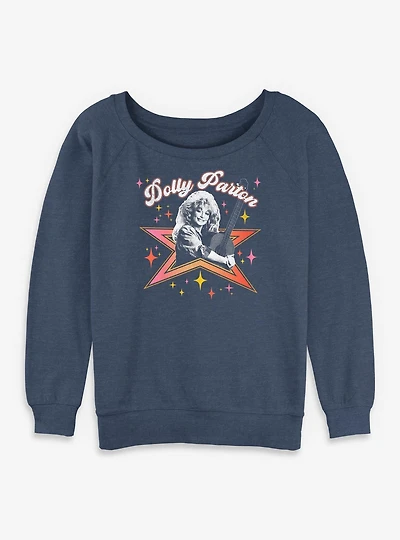 Dolly Parton Star Womens Slouchy Sweatshirt