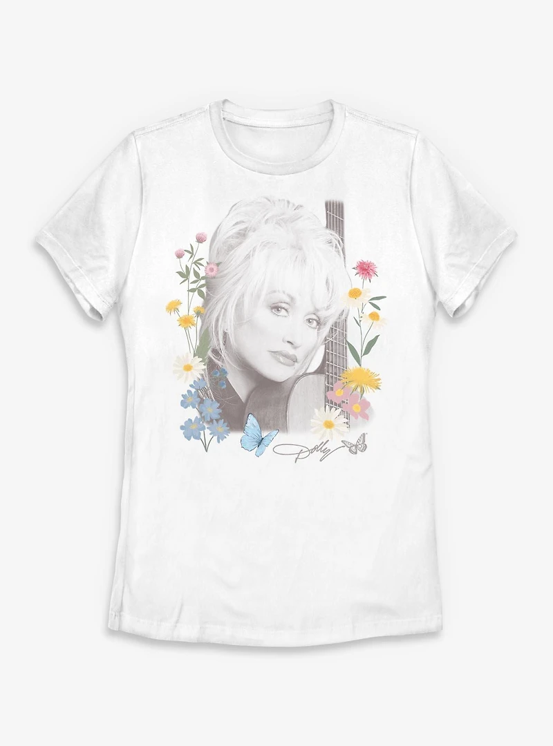 Dolly Parton Wildflowers Photo Womens T-Shirt