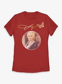 Dolly Parton Circle Signature Womens T-Shirt
