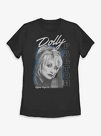 Dolly Parton Guitar Portrait Womens T-Shirt