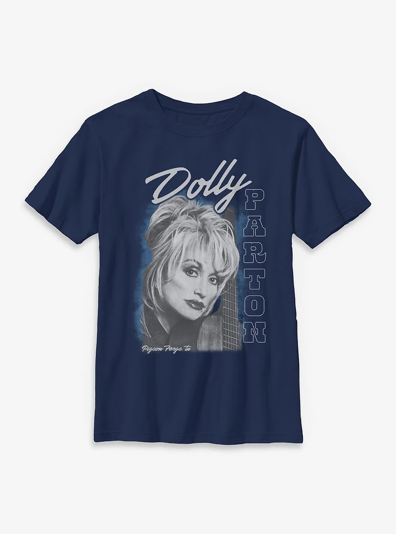 Dolly Parton Guitar Portrait Youth T-Shirt