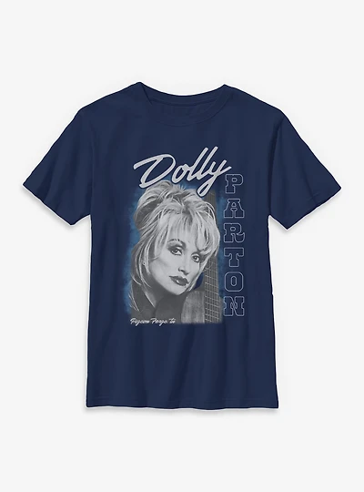 Dolly Parton Guitar Portrait Youth T-Shirt