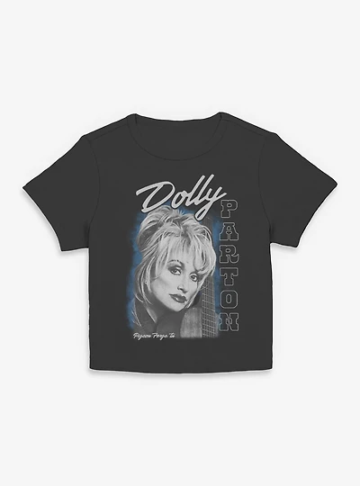 Dolly Parton Guitar Portrait Womens Baby T-Shirt