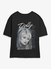 Dolly Parton Guitar Portrait Womens Skimmer T-Shirt