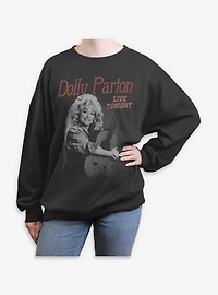 Dolly Parton Live Tonight Womens Oversized Sweatshirt