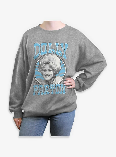Dolly Parton Circle Womens Oversized Sweatshirt