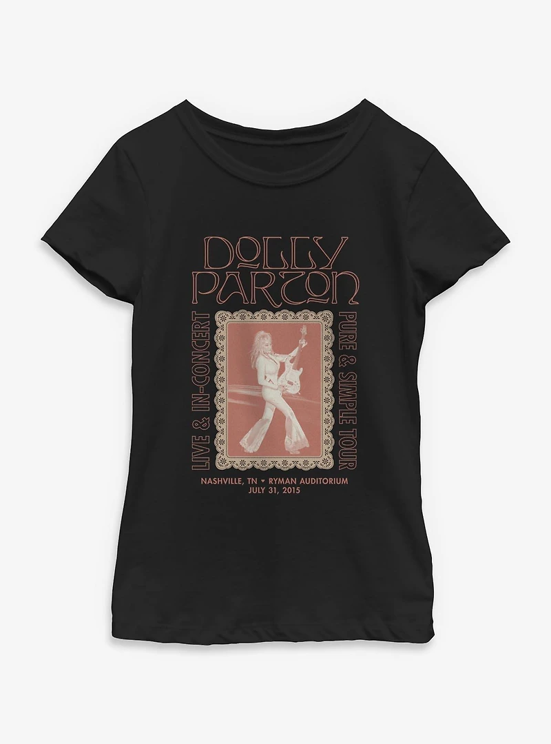 Dolly Parton Live Concert Youth Girls T-Shirt