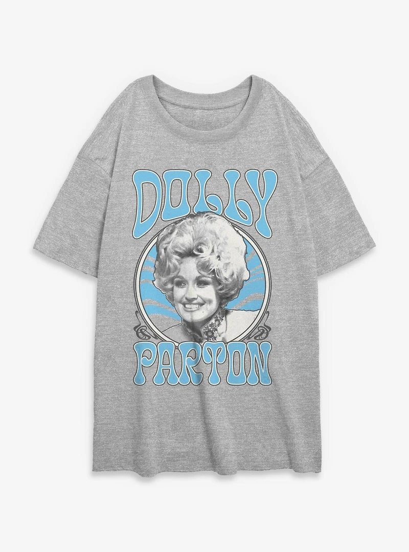 Dolly Parton Circle Womens Oversized T-Shirt