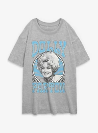Dolly Parton Circle Womens Oversized T-Shirt