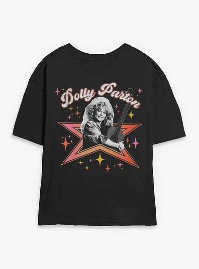 Dolly Parton Star Womens Skimmer T-Shirt