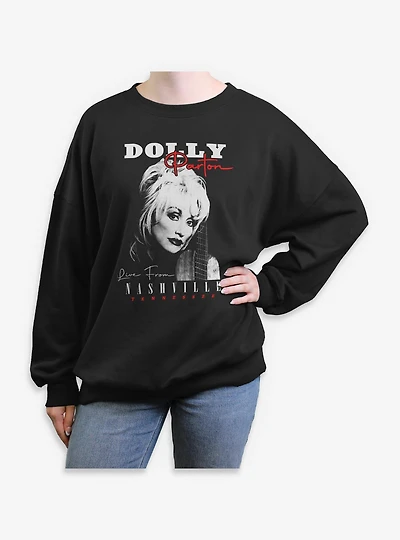 Dolly Parton Live From Nashville Womens Oversized Sweatshirt