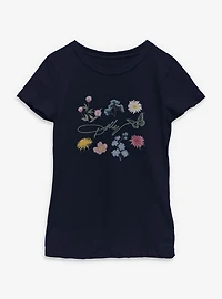 Dolly Parton Floral Signature Youth Girls T-Shirt